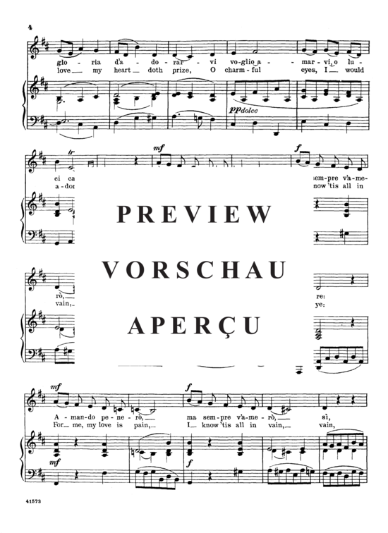 Product gallery: Page 3 of 6 Per la gloria d'adorarvi, Parisotti, Alessandro, Low Voice and Piano