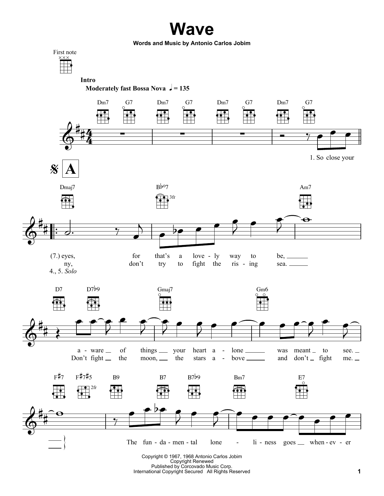 Product gallery: Page 1 of 1 Wave, Antonio Carlos Jobim