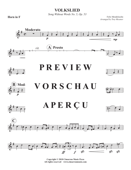 Produktgalerie: Seite 12 von 17 Volkslied , , (Blechbläser Quintett)