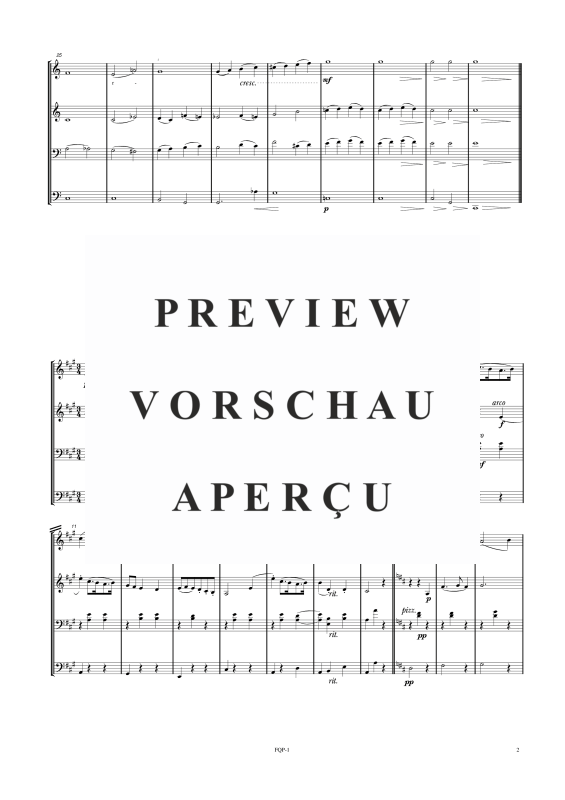 gallery: Quartettsuite, , Double Bass Quartet - Score