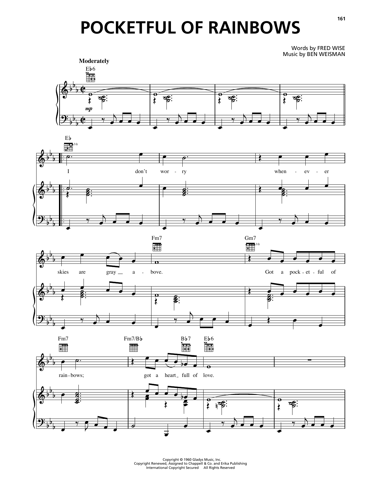 Produktgalerie: Seite 1 von 1 Pocketful Of Rainbows, Elvis Presley, Gesang, Gitarre, Klavier