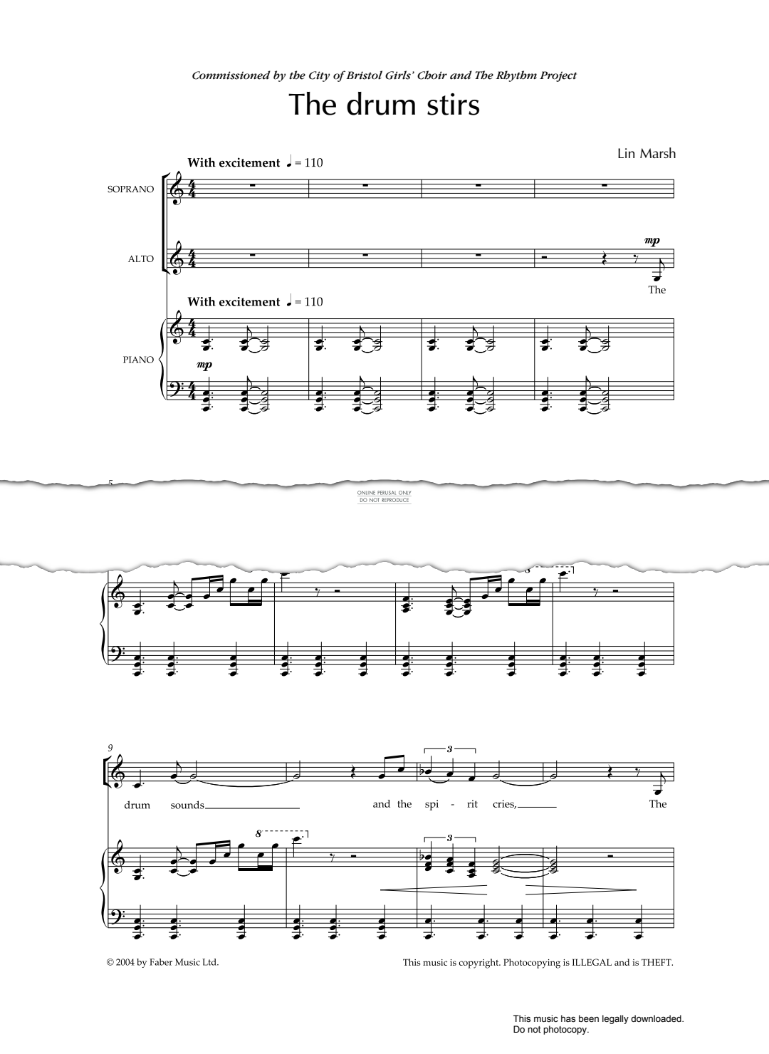 Produktbild zu: The Drum Stirs (from 'Drum Songs')