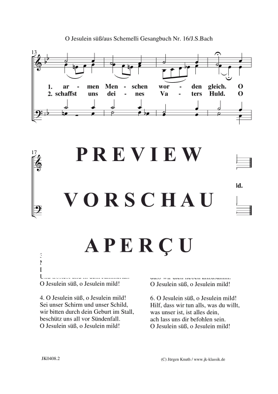 Produktgalerie: Seite 3 von 3 O Jesulein süß, , Gemischter Chor