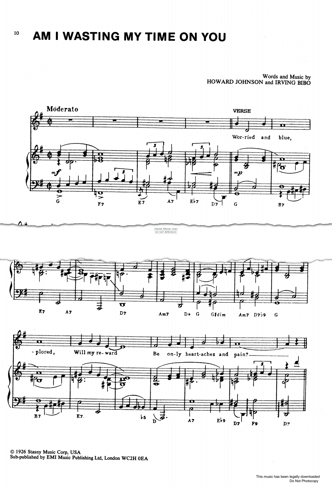 Product gallery: Page 1 of 1 Am I Wasting My Time On You, Eddie Fisher