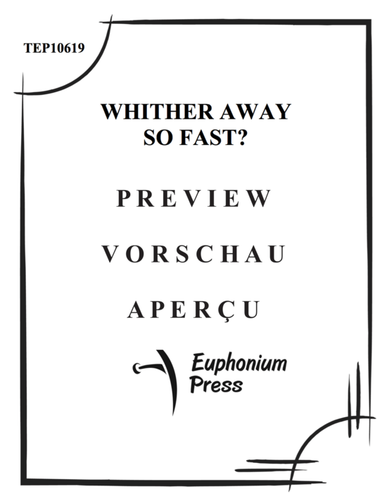 Produktgalerie: Seite 2 von 13 Whither Away so Fast? , , (Tuba Trio ETT)