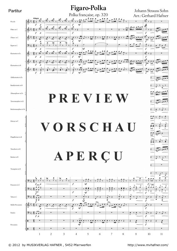 Product gallery: Page 6 of 11 Figaro-Polka, , (large wind orchestra)