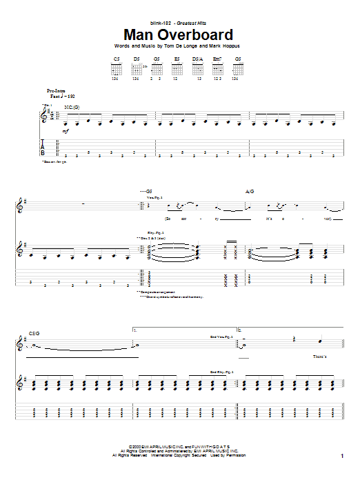 Product gallery: Page 1 of 1 Man Overboard, Blink-182