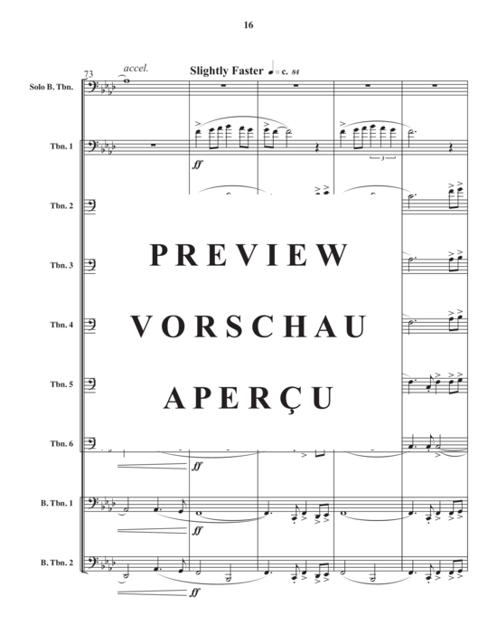 Product gallery: Page 18 of 21 Songs of the forest , , (Trombone ensemble 8 parts + bass trombone solo)
