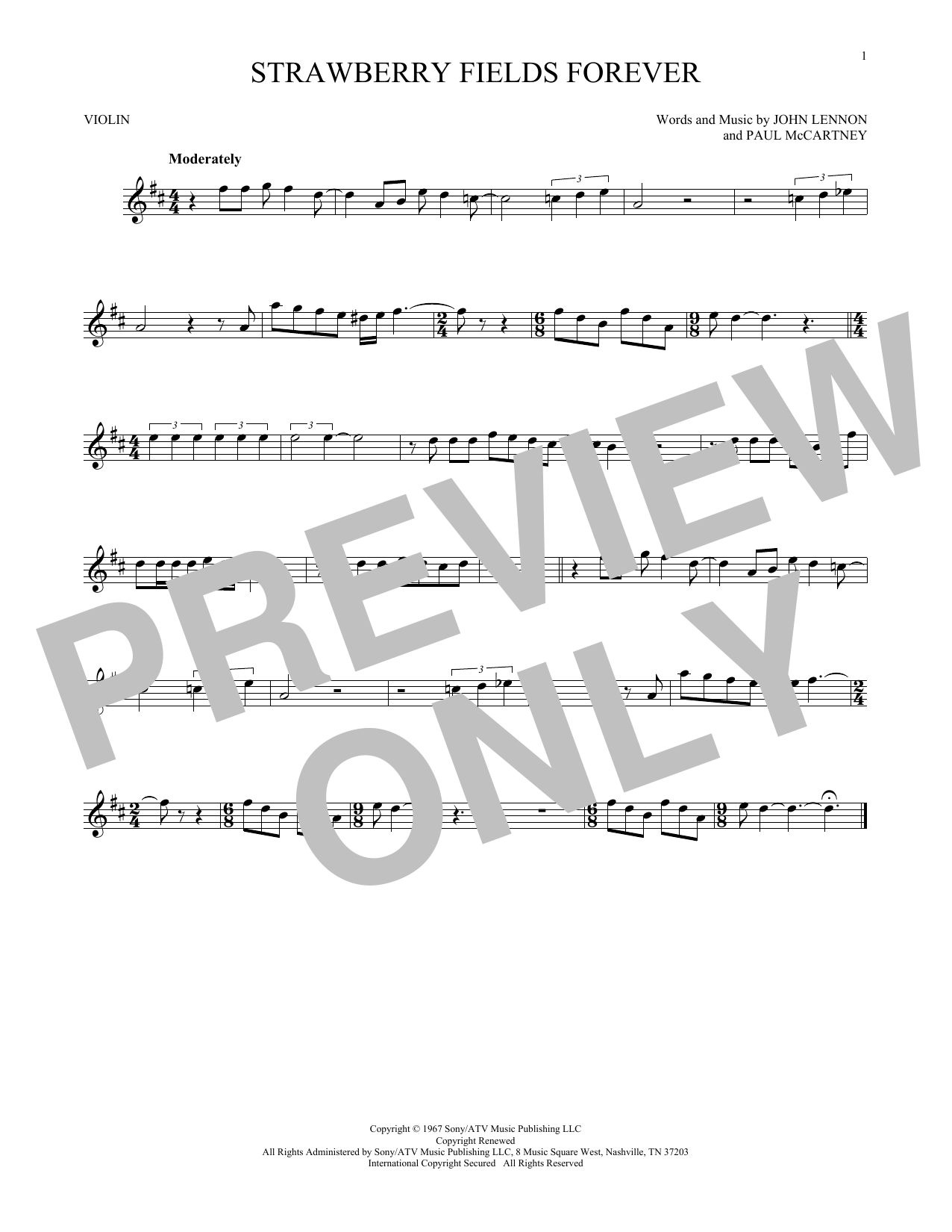 Product gallery: Page 1 of 1 Strawberry Fields Forever, The Beatles