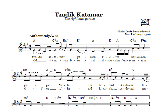 Product gallery: Page 1 of 1 Tzadik Katamar (The Righteous Person), Louis Lewandowski