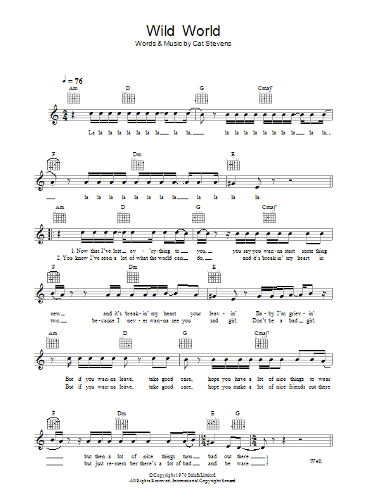 Produktgalerie: Seite 1 von 1 Wild World, Cat Stevens