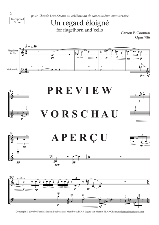 Product gallery: Page 3 of 4 Un Regard Éloigné , , (flugelhorn + violoncello)