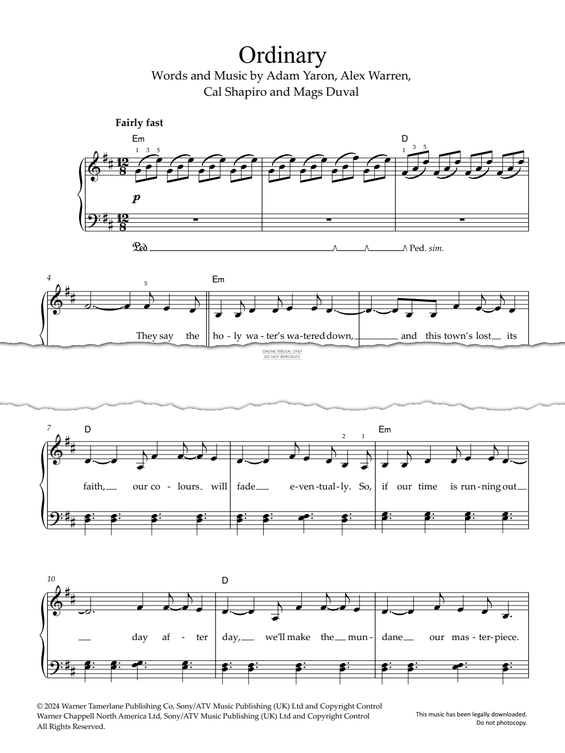 gallery: Ordinary, Alex Warren