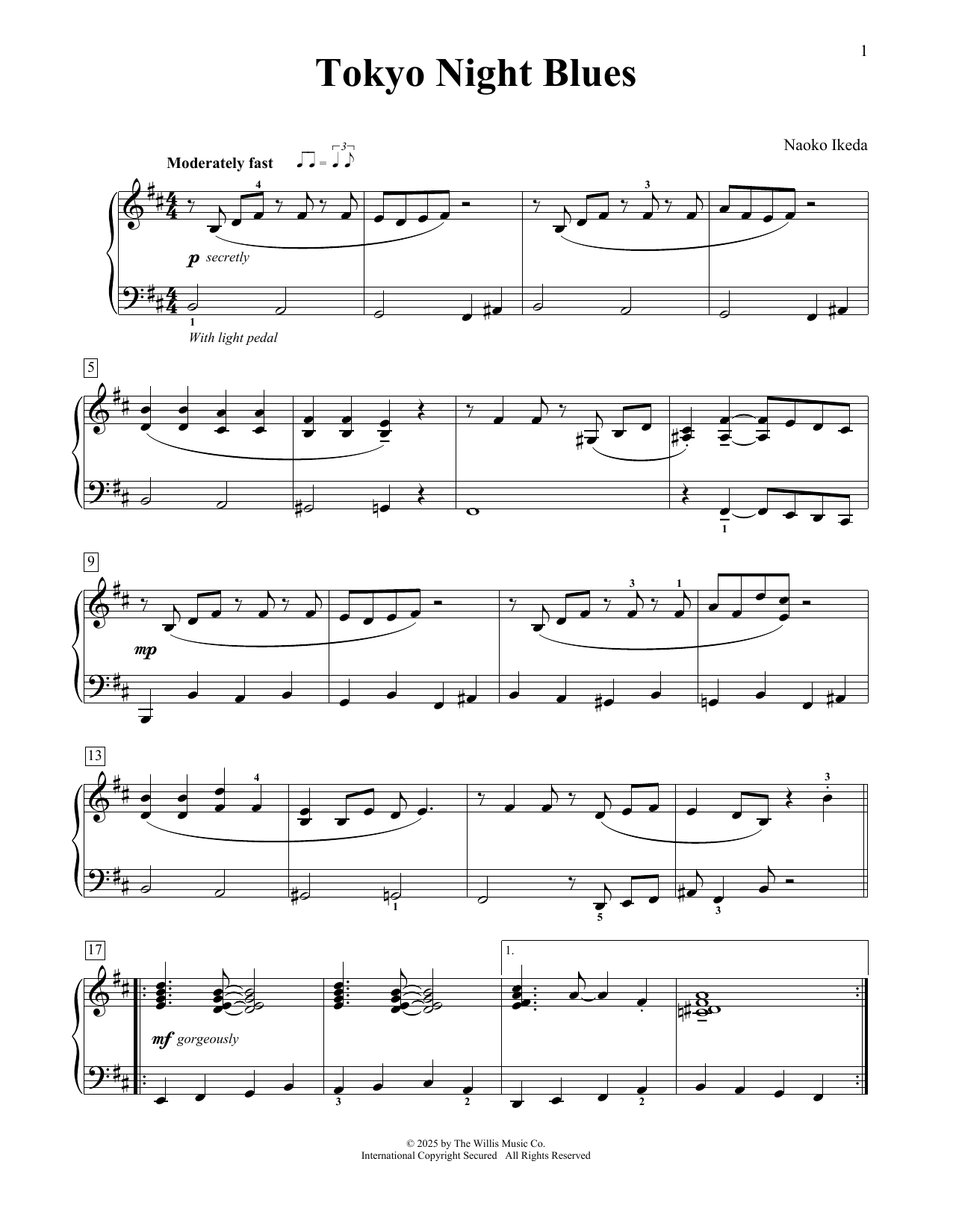 Produktgalerie: Seite 1 von 1 Tokyo Night Blues, Naoko Ikeda, Klavier