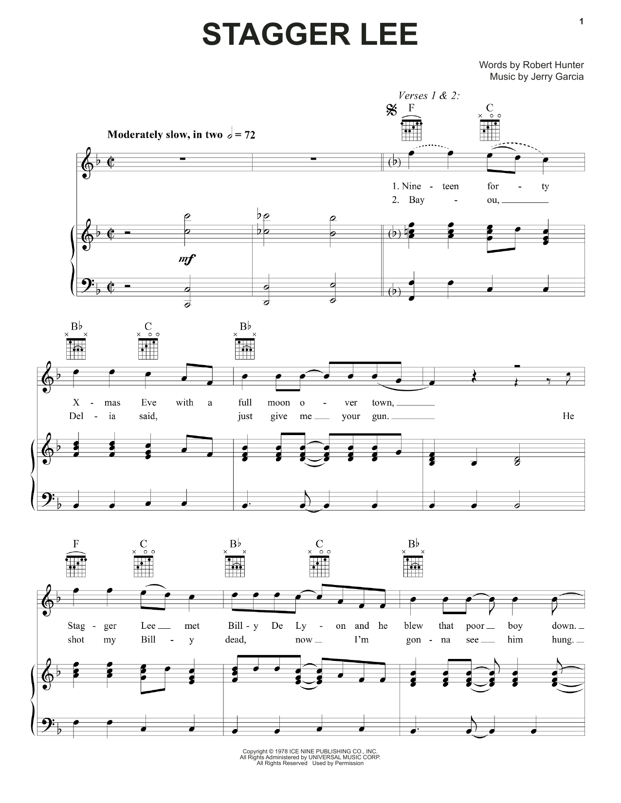 Produktbild zu: Stagger Lee