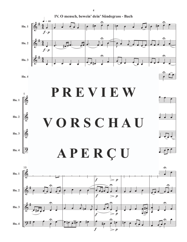 Product gallery: Page 6 of 11 Eight Chorales, , Horn Quartet