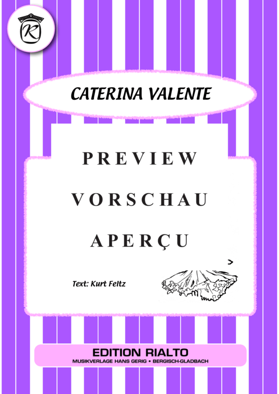 Produktgalerie: Seite 2 von 11 Melodia d'amore , Valente, Caterina, (Melodie-Stimmen in C/B/Es)