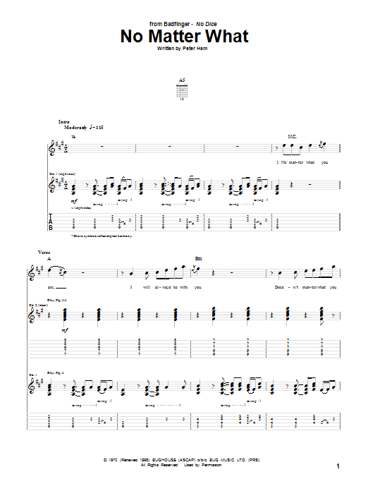 Product gallery: Page 1 of 1 No Matter What, Badfinger