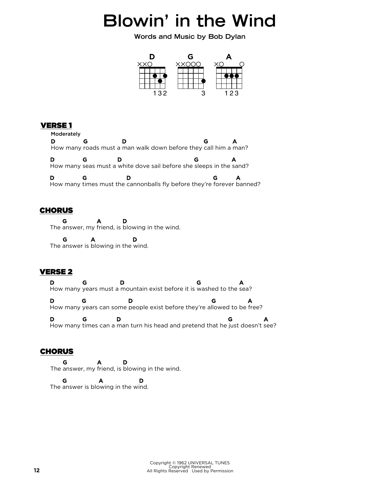 Produktbild zu: Blowin' In The Wind