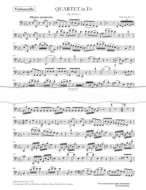 Produktgalerie: Seite 1 von 1 6 String Quartets Op.20 (Hoboken III: 31-36), Joseph Haydn, Violoncello