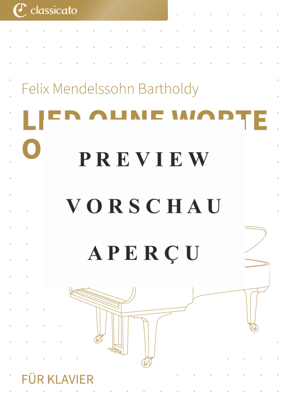 Produktgalerie: Seite 2 von 8 Lied ohne Worte op. 19 Nr. 1, , Klavier Solo