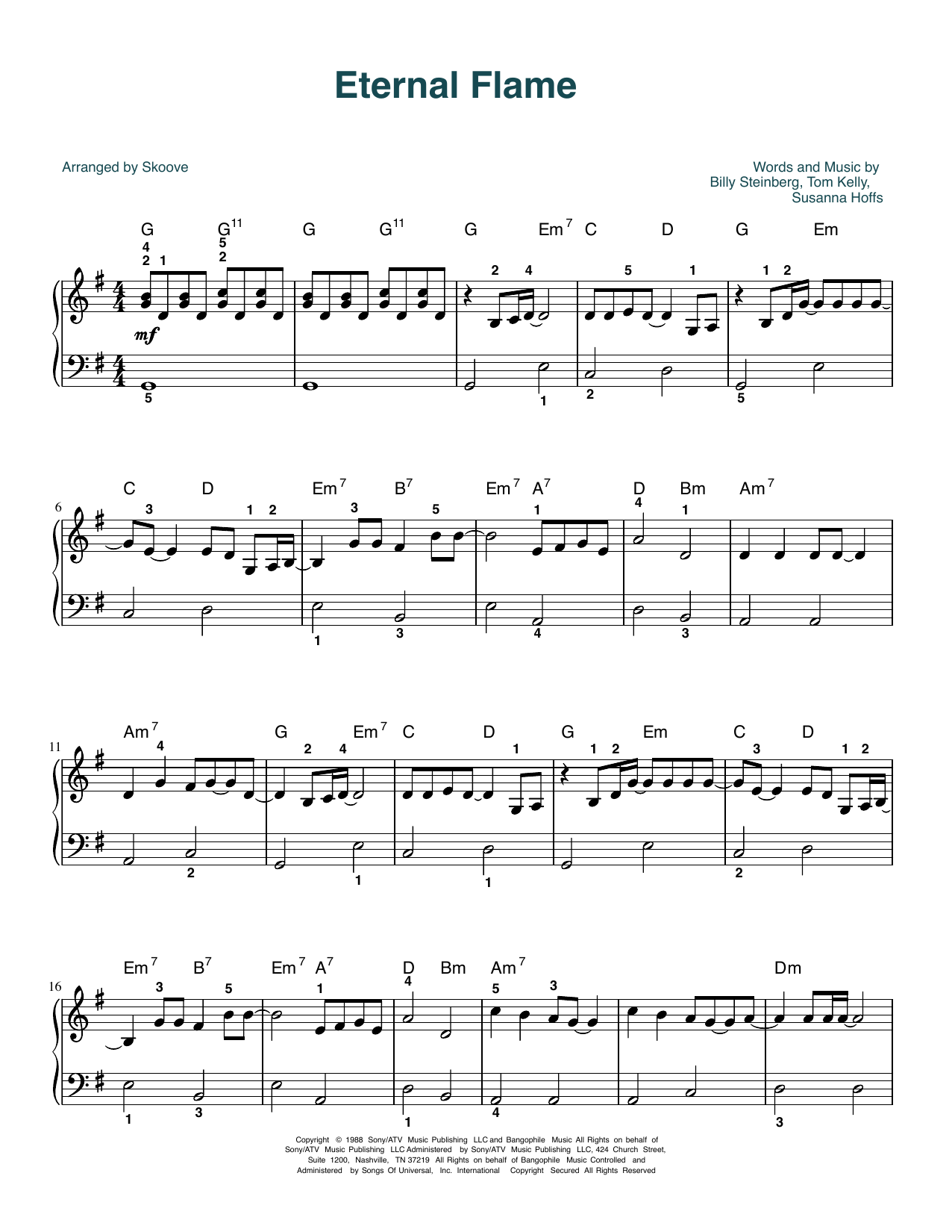 Produktbild zu: Eternal Flame (arr. Skoove)