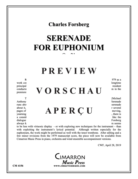 Product gallery: Page 2 of 21 Serenade for Euphonium , , (euphonium + piano)