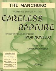 cover: The Manchuko (from 'Careless Rapture'), Ivor Novello