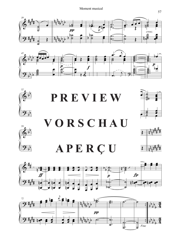Produktgalerie: Seite 3 von 4 Moment musical , , Klavier Solo