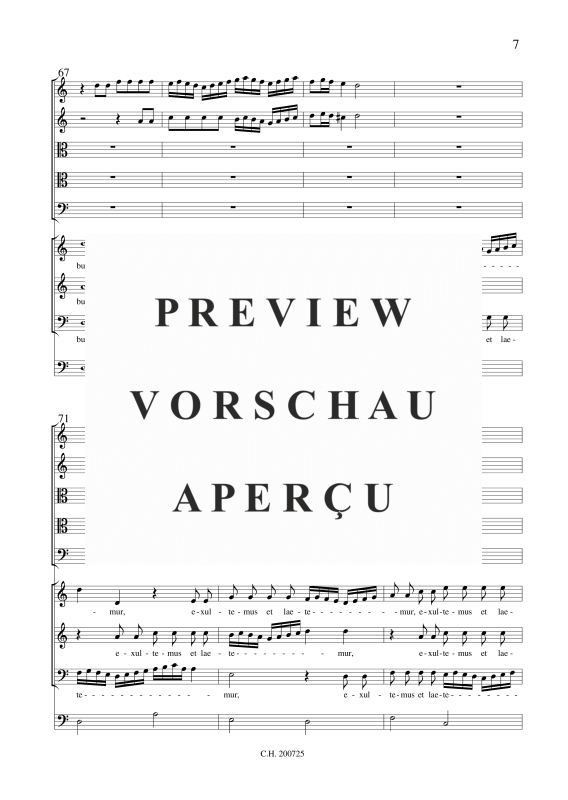 gallery: Laetantes canite, , (Gemischtes Ensemble 3 Stimmen SSB, Streicher und BC)