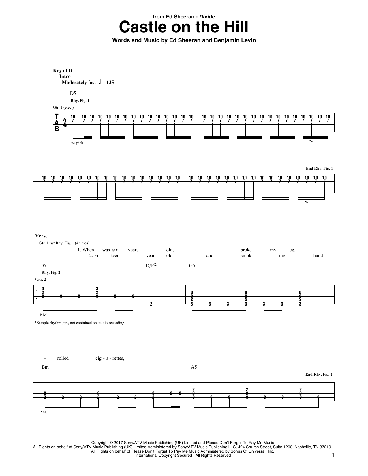 Product gallery: Page 1 of 1 Castle On The Hill, Ed Sheeran