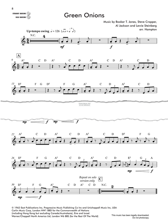 Produktgalerie: Seite 1 von 1 Green Onions, Steve Cropper, Klavier, Trompete