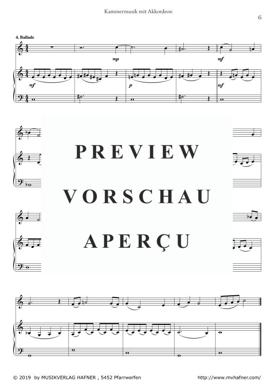 Product gallery: Page 10 of 11 Kammermusik mit Akkordeon, , (melody instrument in C and accordion)