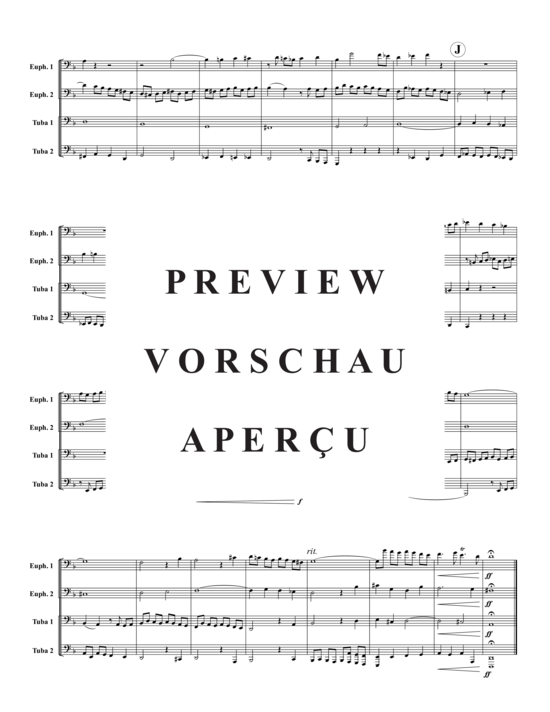 Product gallery: Page 5 of 17 Contrapunctus 9 , , (Tuba Quartet: 2x Baritone, 2xTuba)