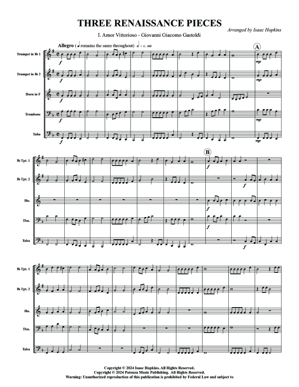 Produktgalerie: Seite 1 von 11 The Renaissance Dances, , (Blechbläse Quintett)