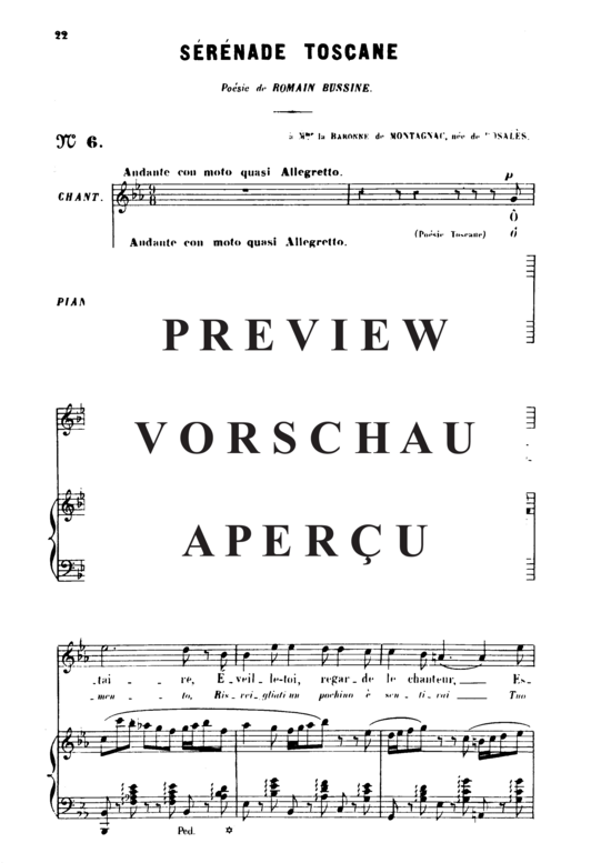 gallery: Sérénade toscane Op. 3 No.2 , , (Gesang hoch + Klavier)