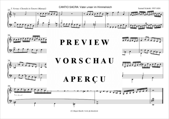 gallery: CANTIO SACRA Vater unser im Himmelreich, 5. Versus: Choralis in Tenore (Manual) , ,  (Orgel Solo)