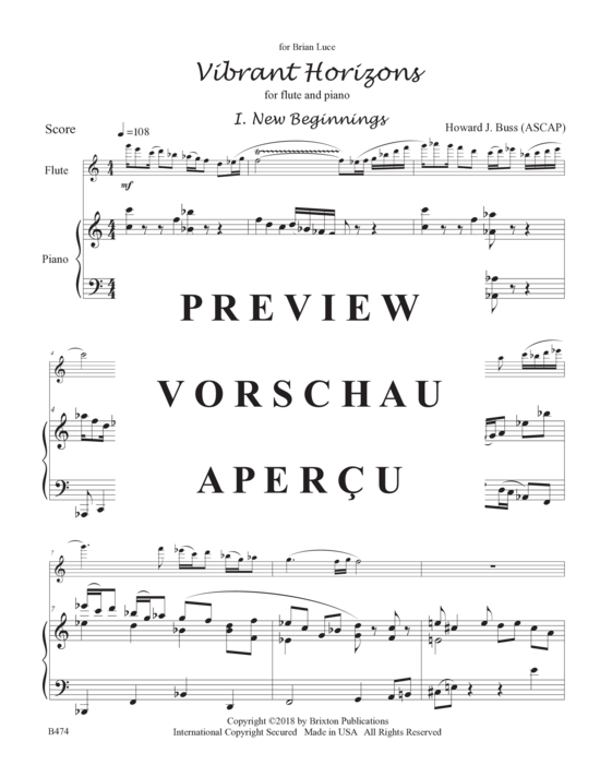 Product gallery: Page 4 of 21 Vibrant Horizons , , (flute and piano)