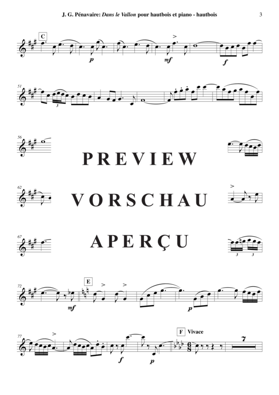 Product gallery: Page 17 of 19 Dans Le Vallon , , (Oboe + Keyboard)