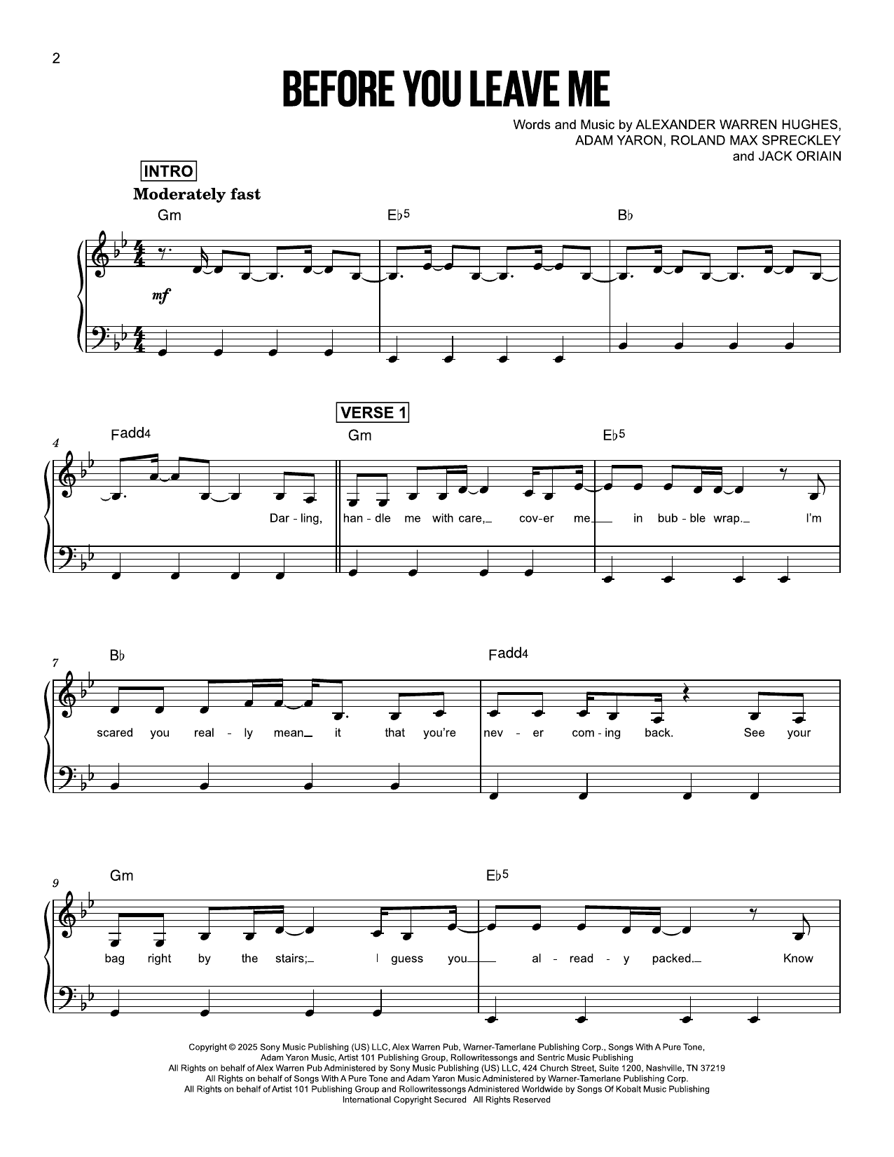 Produktgalerie: Seite 1 von 1 Before You Leave Me, Alex Warren