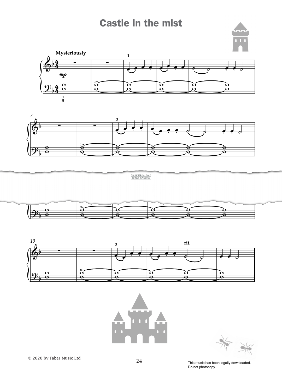 Produktgalerie: Seite 1 von 1 Castle In The Mist (from 'Improve Your Sight-Reading! A Piece a Week Piano Initial'), Paul Harris, Klavier