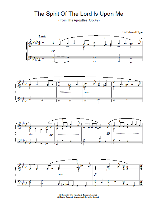 Produktbild zu: The Spirit Of The Lord Is Upon Me (from The Apostles, Op.49)