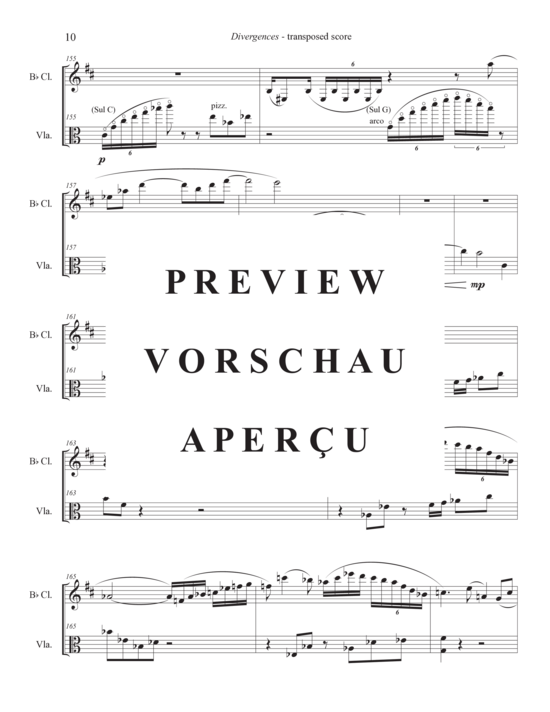 Product gallery: Page 14 of 21 Divergences , , (clarinet and viola)