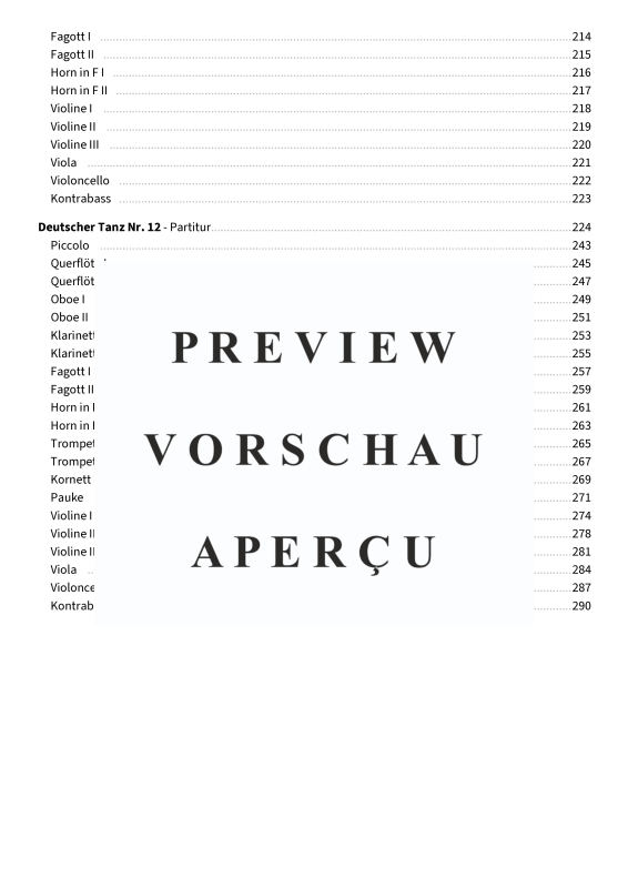 Produktgalerie: Seite 9 von 11 12 Deutsche Tänze - Fassung für Jugendkammerorchester, , Jugendkammerorchester