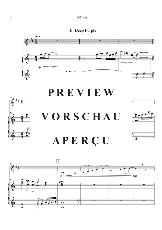 Product gallery: Page 11 of 44 Color´tudes - Five Attitudinal Colors , , (bass clarinet + piano)