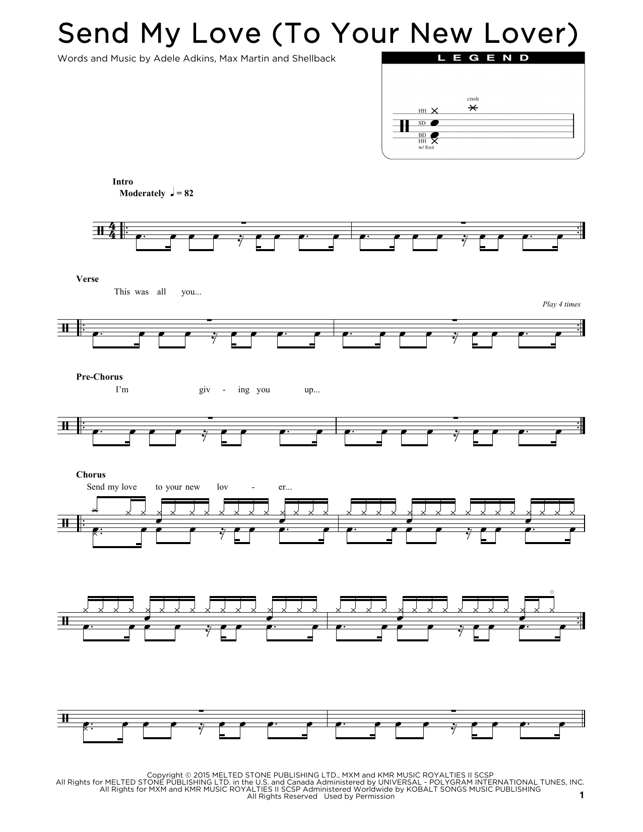 Product gallery: Page 1 of 1 Send My Love (To Your New Lover), Adele