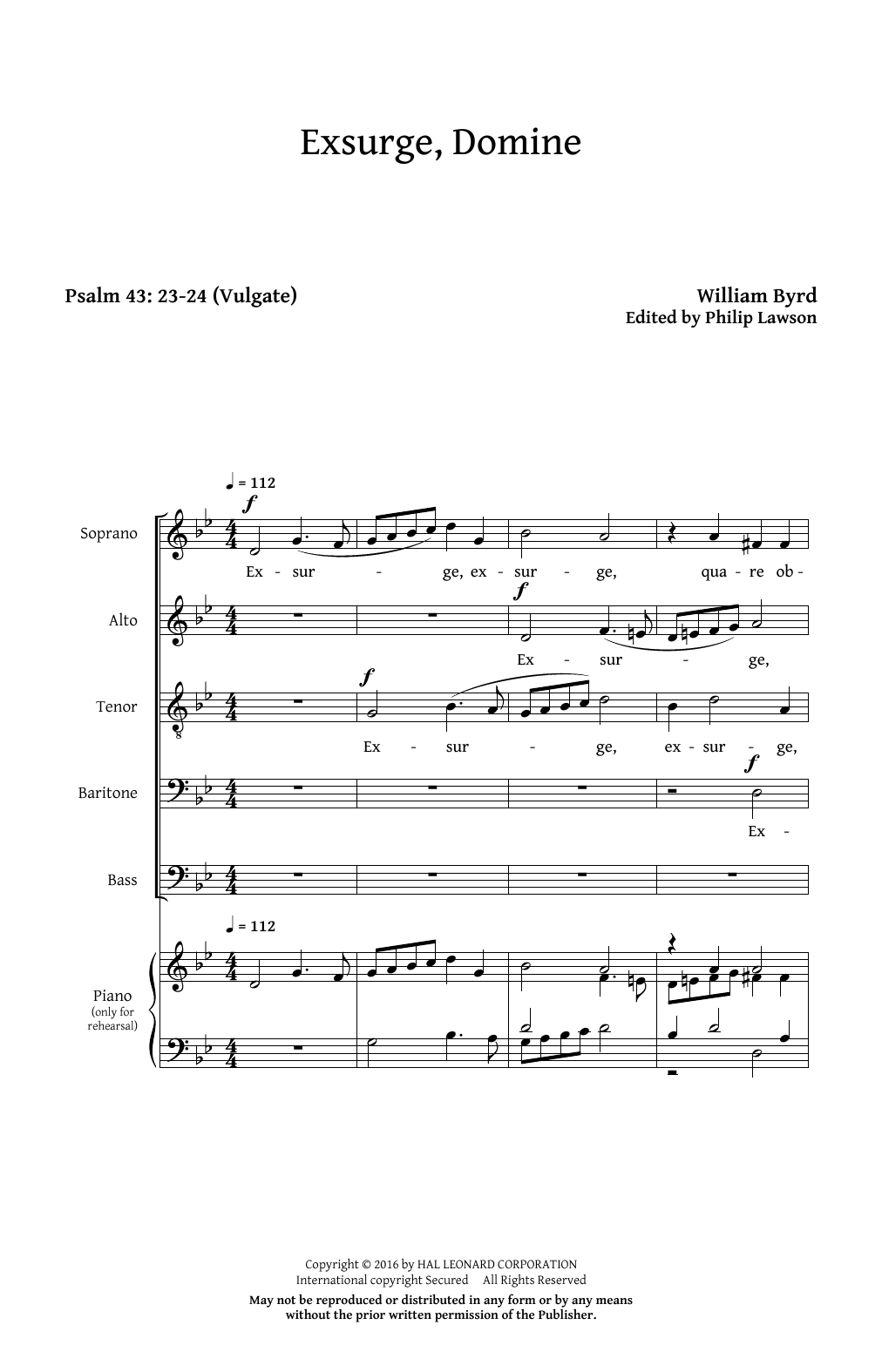 Produktbild zu: Five Sacred Choral Works (ed. Philip Lawson)