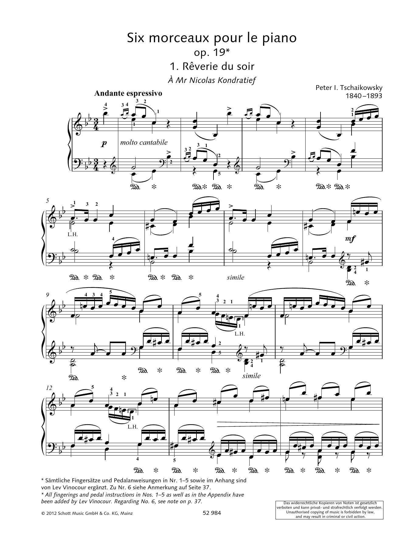 Produktbild zu: Reverie Du Soir