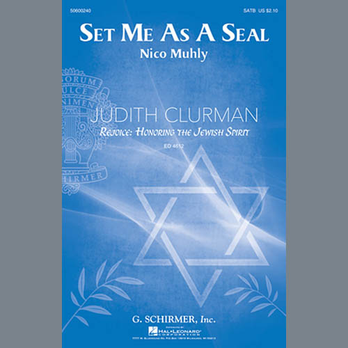cover: Set Me As A Seal, Nico Muhly, Chor