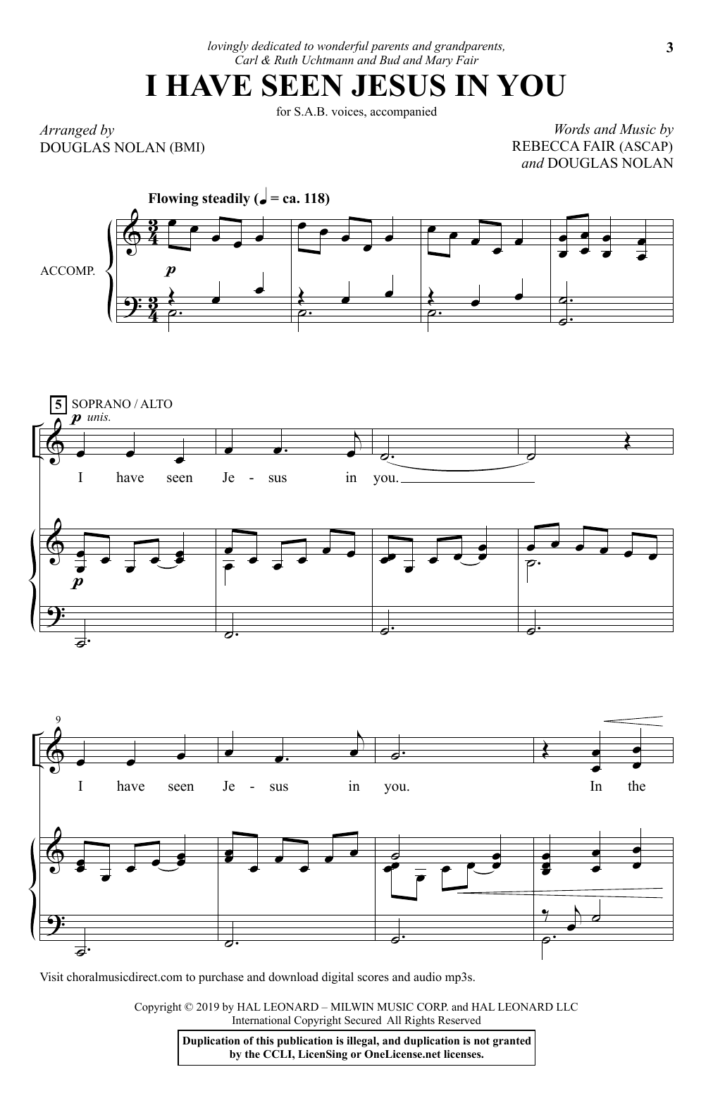 Produktbild zu: I Have Seen Jesus In You (arr. Douglas Nolan)